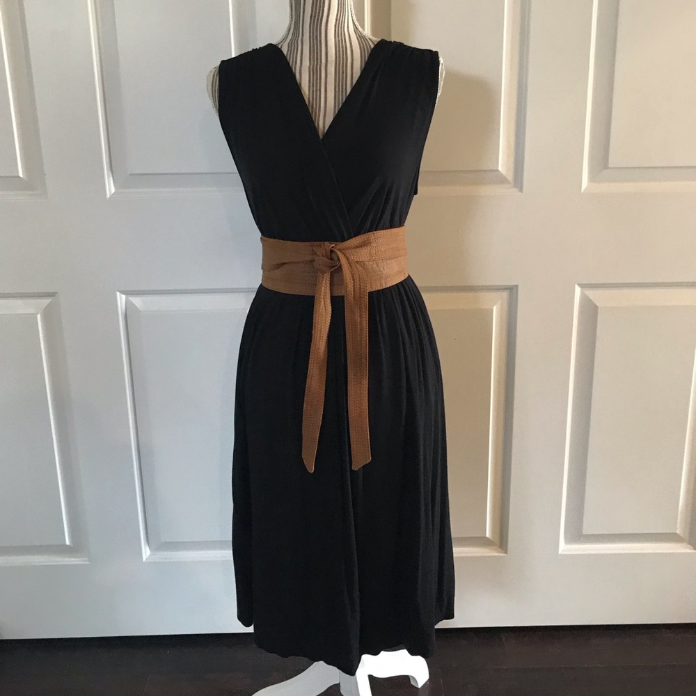 Black cotton dress